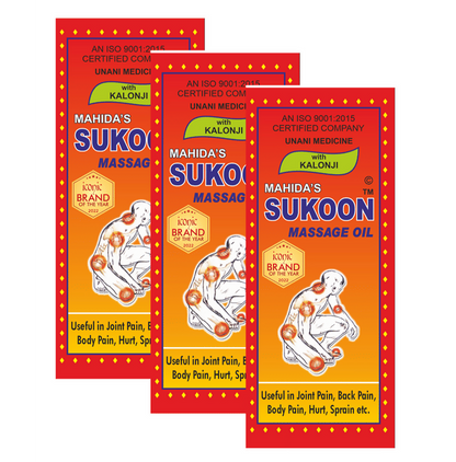 Mahida's Sukoon Massage Oil with Kalonji (Red)