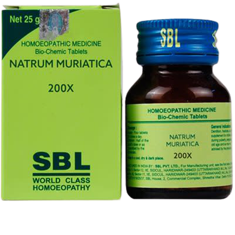 SBL Homeopathy Natrum Muriaticum Biochemic Tablets