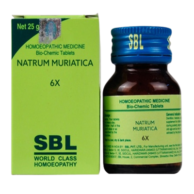 SBL Homeopathy Natrum Muriaticum Biochemic Tablets
