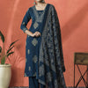Dhiyona SN Women's Floral Printed Notch Neck Pure Cotton Straight Kurta With Trouser And Dupatta