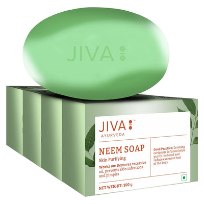 Neem Soap 100gm | Cleans Skin Pores, Removes Excessive Oil, & Prevents Pimples