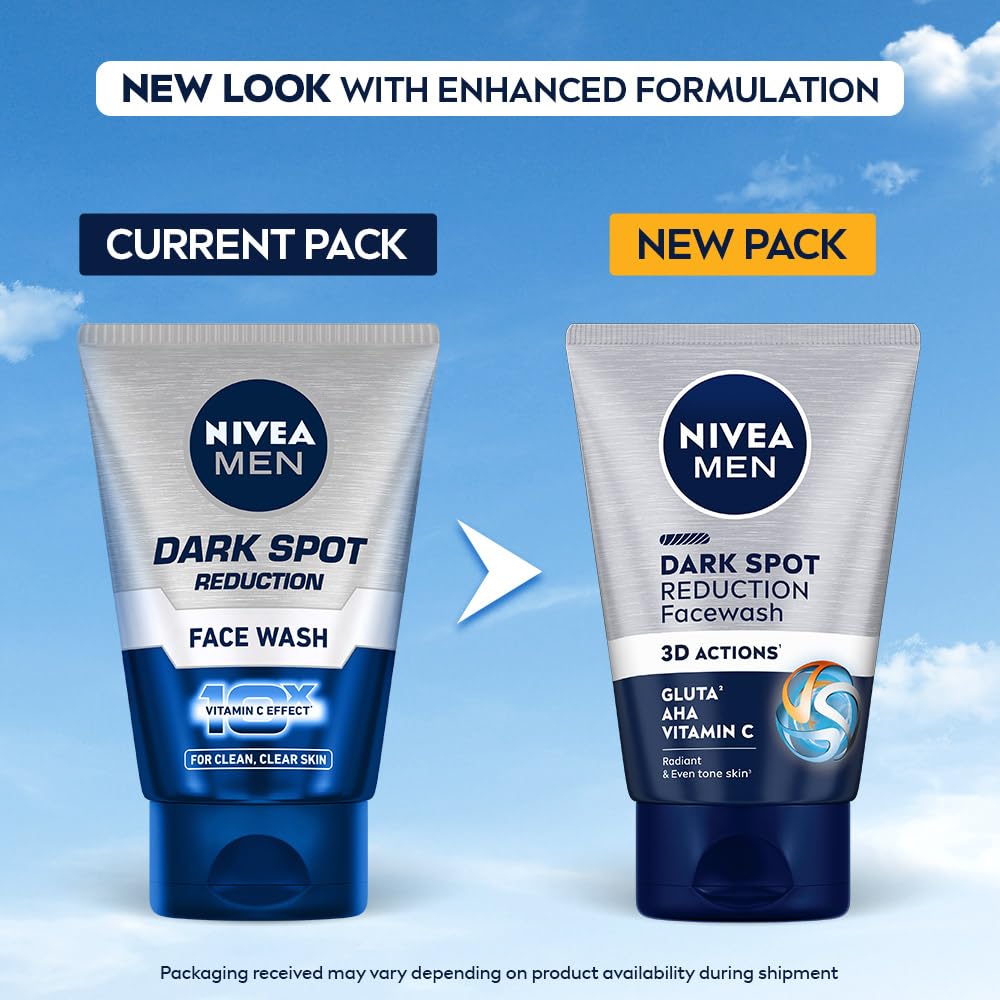 Nivea Dark Spot Reduction Men Face Wash - Indyancart