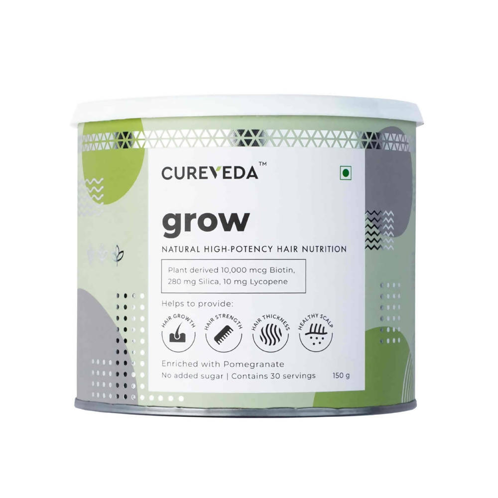 Cureveda Grow Plant Biotin Advanced Hair Nutrition - Indyancart