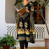 Indyancart IE Women Ethnic Motifs Printed Regular Pure Cotton Kurta with Trousers & With Dupatta
