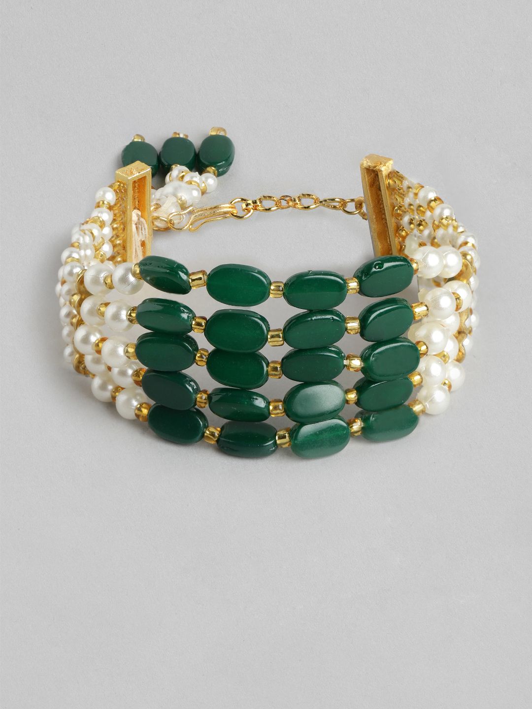Anouk Unisex Set of 2 Beaded Bhai Bhabhi Rakhis With Roli & Chawal