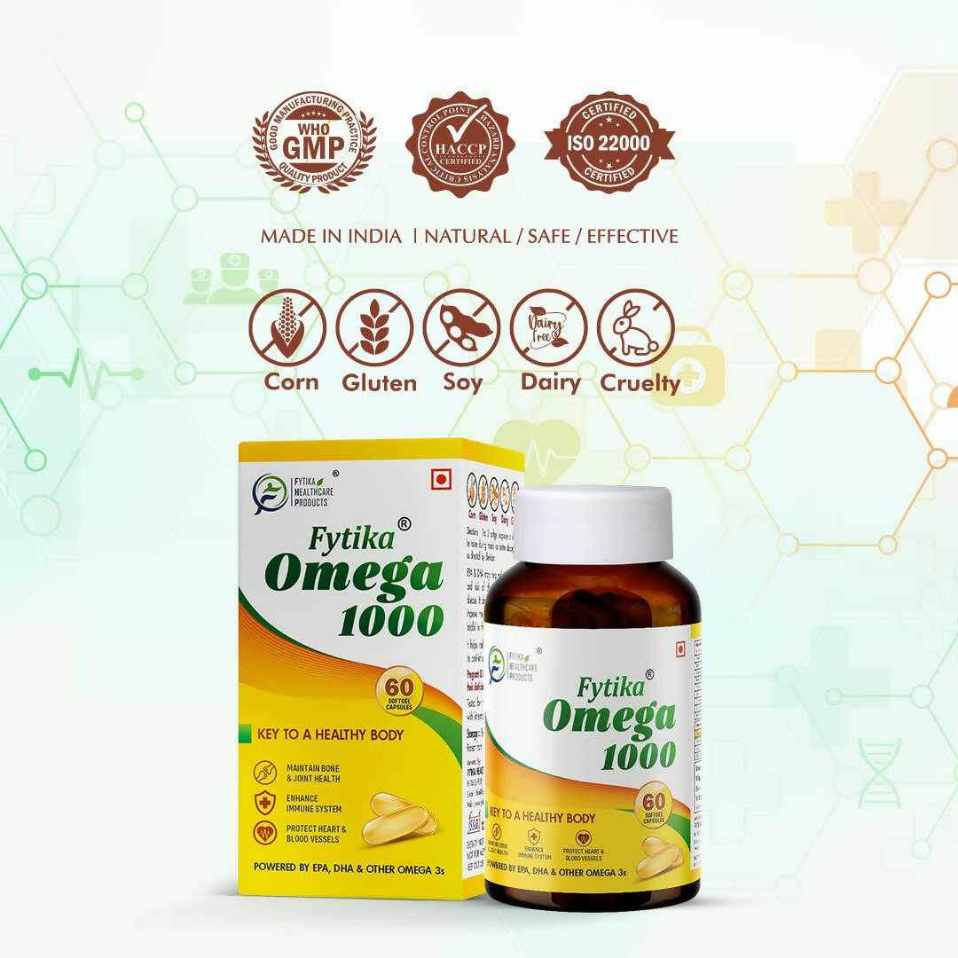 Fytika Omega 1000 Capsules - Indyancart