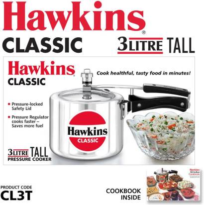 Hawkins Classic 3 L Tall Pressure Cooker (CL3T)