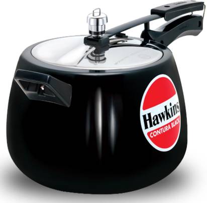 Hawkins Contura Black 6.5 L Pressure Cooker (CB65)