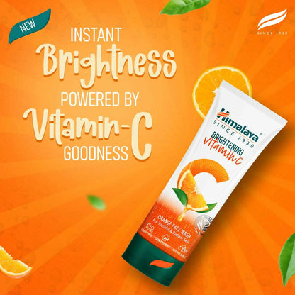 Himalaya Herbals Brightening Vitamin C Orange Face Wash - Indyancart