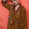 Dhiyona SN Women's Floral Embroidered A-Line Pure Cotton Kurta With Trousers & Dupatta