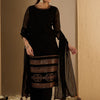 Indyancart IE Women Ethnic Motifs Embroidered Kurta with Trousers & With Dupatta