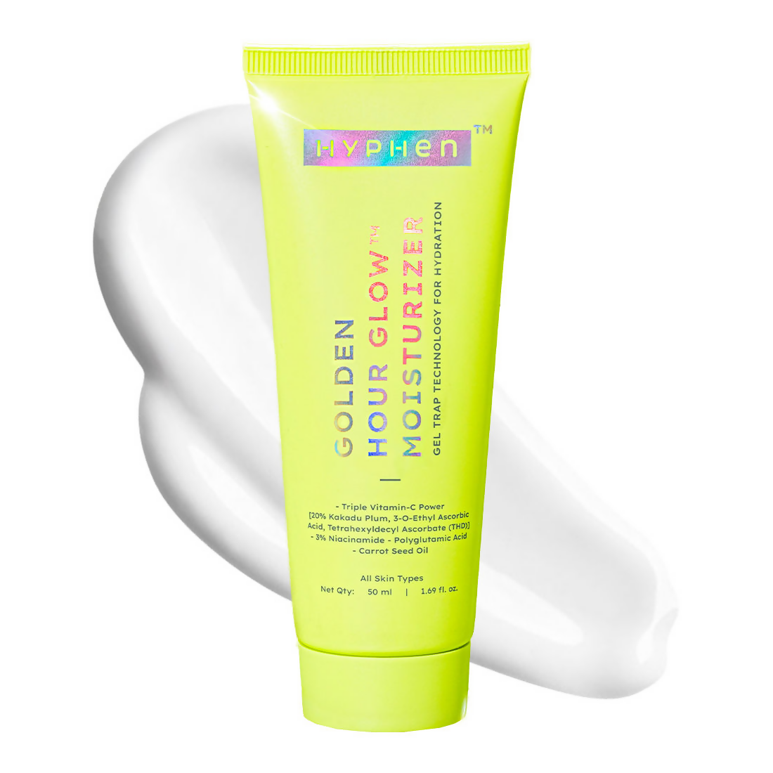 Hyphen Golden Hour Glow Face Moisturizer with Triple Vitamin C & 3% Niacinamide
