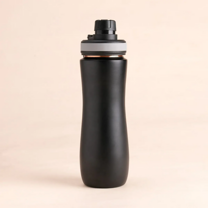 Isha Life 700ml copper water bottle with a sleek design, featuring a copper sipper bottle for hydration and traditional style.