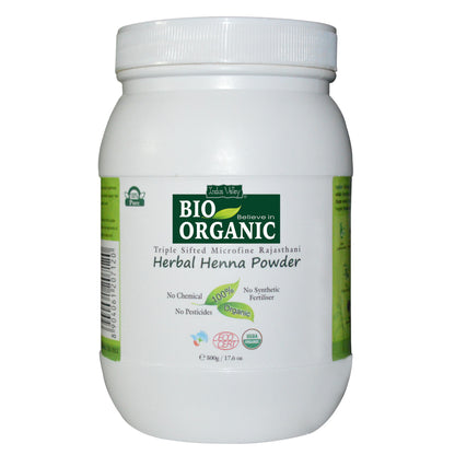 Indus Valley Bio Organic Herbal Henna Hair Color Powder