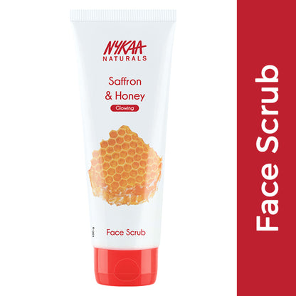 Nykaa Naturals Tea Tree & Neem Detox Face Scrub For Purifying, Acne Control & Clear Skin Glow - Saffron & Honey