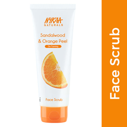 Nykaa Naturals Tea Tree & Neem Detox Face Scrub For Purifying, Acne Control & Clear Skin Glow - Sandalwood & Orange Peel