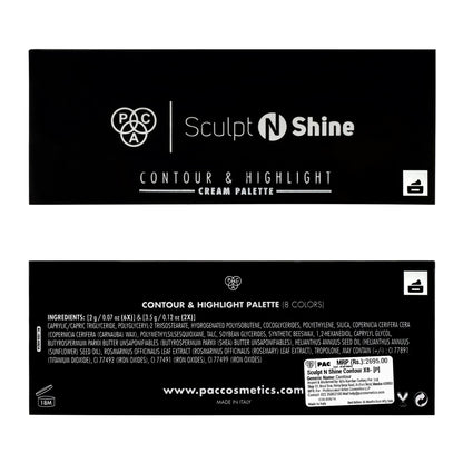 PAC Sculpt N Shine Cream Contour X8