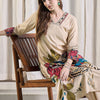 Dhiyona IE Printed Pure Cotton V-Neck Top With Palazzos Co-Ords