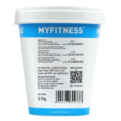 Myfitness All Natural Unsweetened Peanut Butter Crunchy - Indyancart