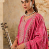 Dhiyona IE Women Woven Design Embroidered Kurta with Trousers & Dupatta