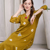 Dhiyona IE Women Geometric Printed Cotton Kurta with Trousers