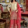 Dhiyona IE Ethnic Motifs Embroidered Round Neck Straight Kurta With Sharara & Dupatta