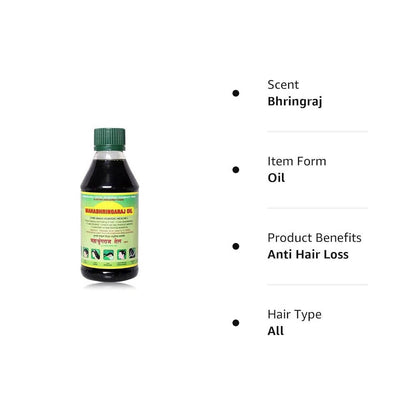 MahaBhringaraj Ayurvedic Hair Oil - Indyancart