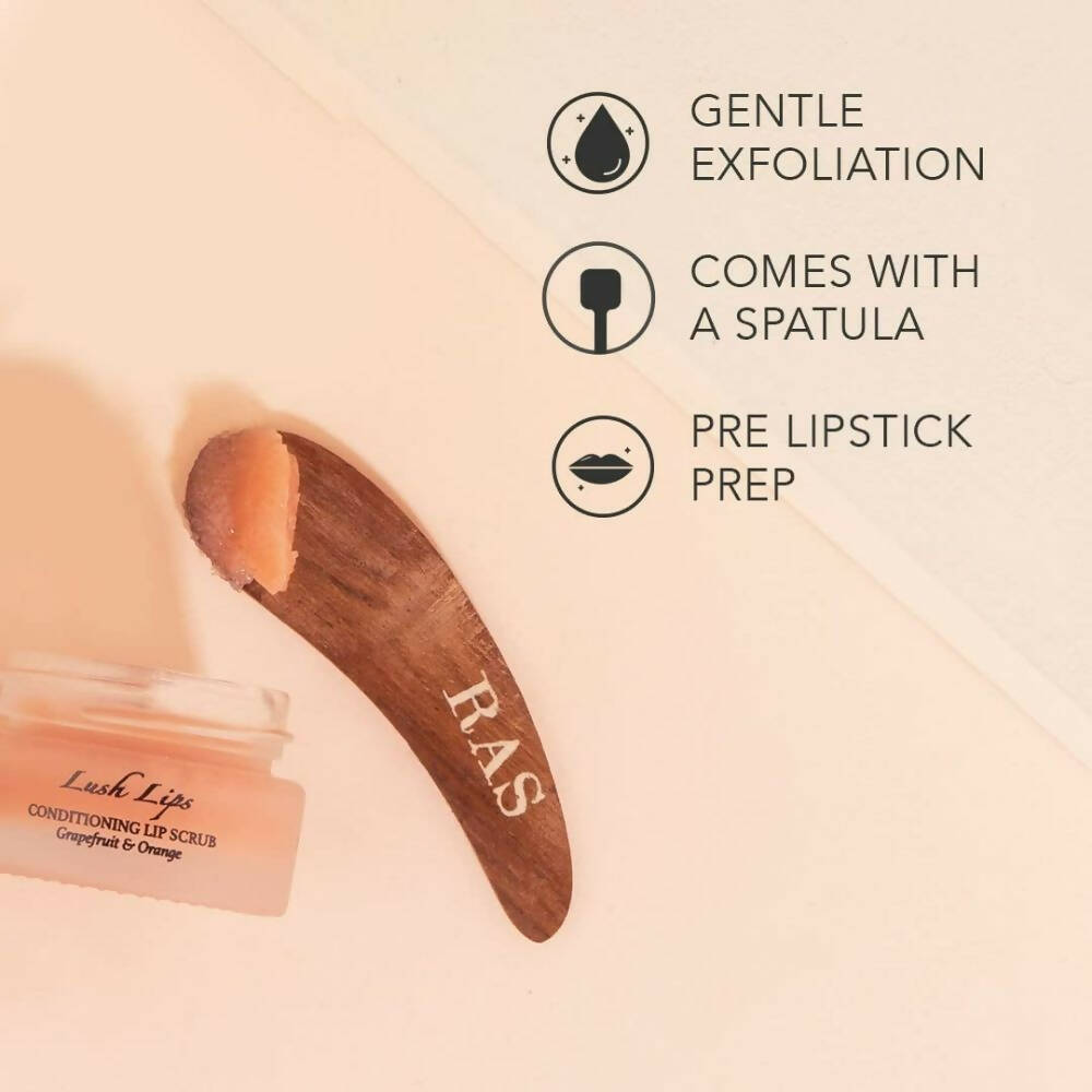 Ras Luxury Oils Lush Lips Conditioning & Brightening Lip Scrub - Indyancart