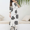 Indyancart IE Women Floral Printed Regular Kurta with Trousers