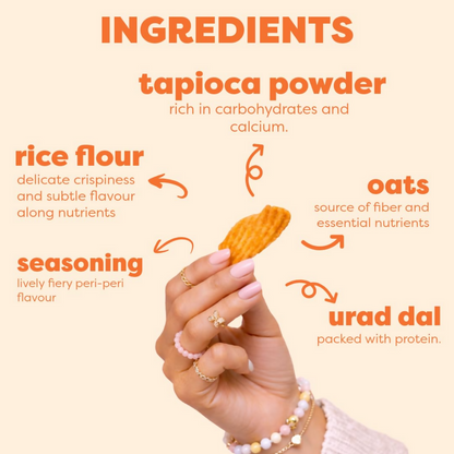Nocap foods Zero Guilt Healthy Chips - Oats Peri Peri