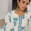 Dhiyona IE Women Floral Printed Regular Pure Cotton Kurta with Palazzos