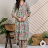 Dhiyona IE Women Floral Printed Regular Pure Cotton Kurta With Trousers