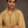 Dhiyona IE Women Ethnic Motifs Embroidered Cotton Kurta with Trousers & Dupatta