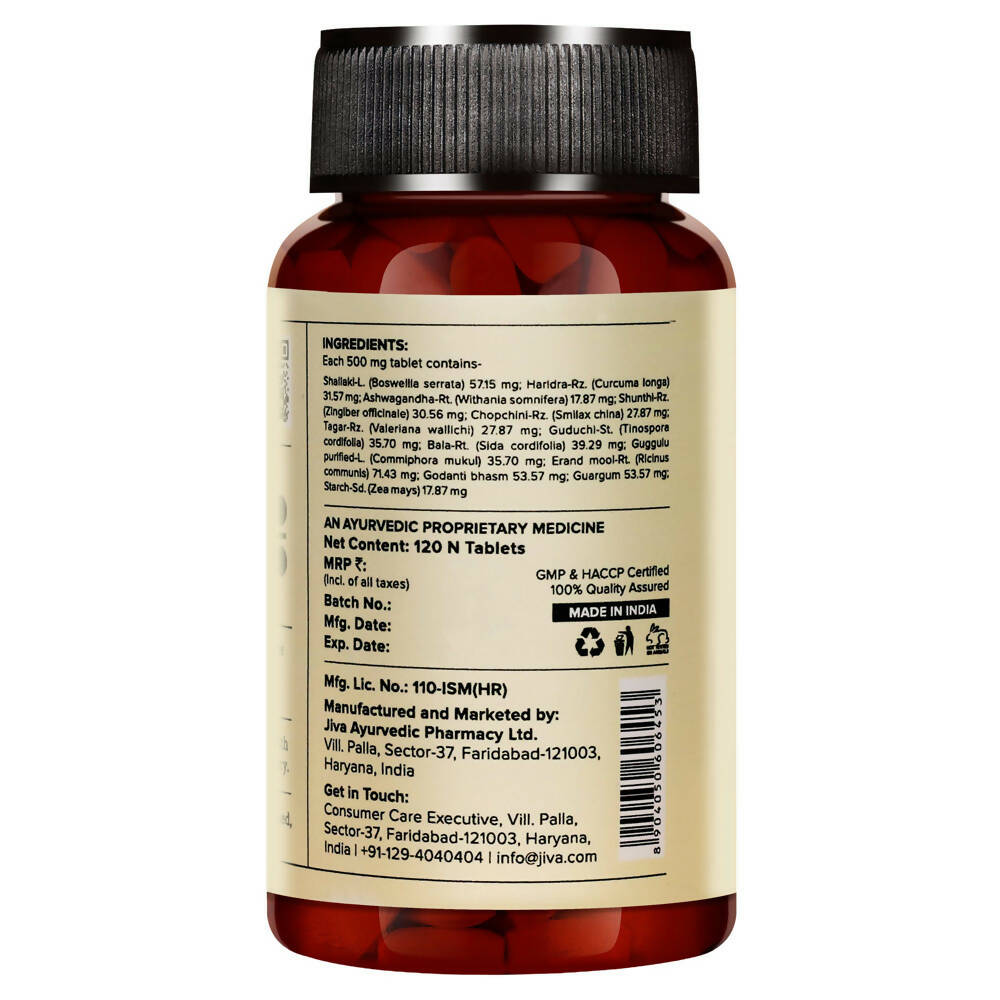 Jiva Ayurveda Pain Calm Tablets - Indyancart