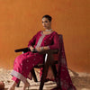 Dhiyona IE Ethnic Motifs Embroidered Thread Work Straight Kurta With Trousers & Dupatta
