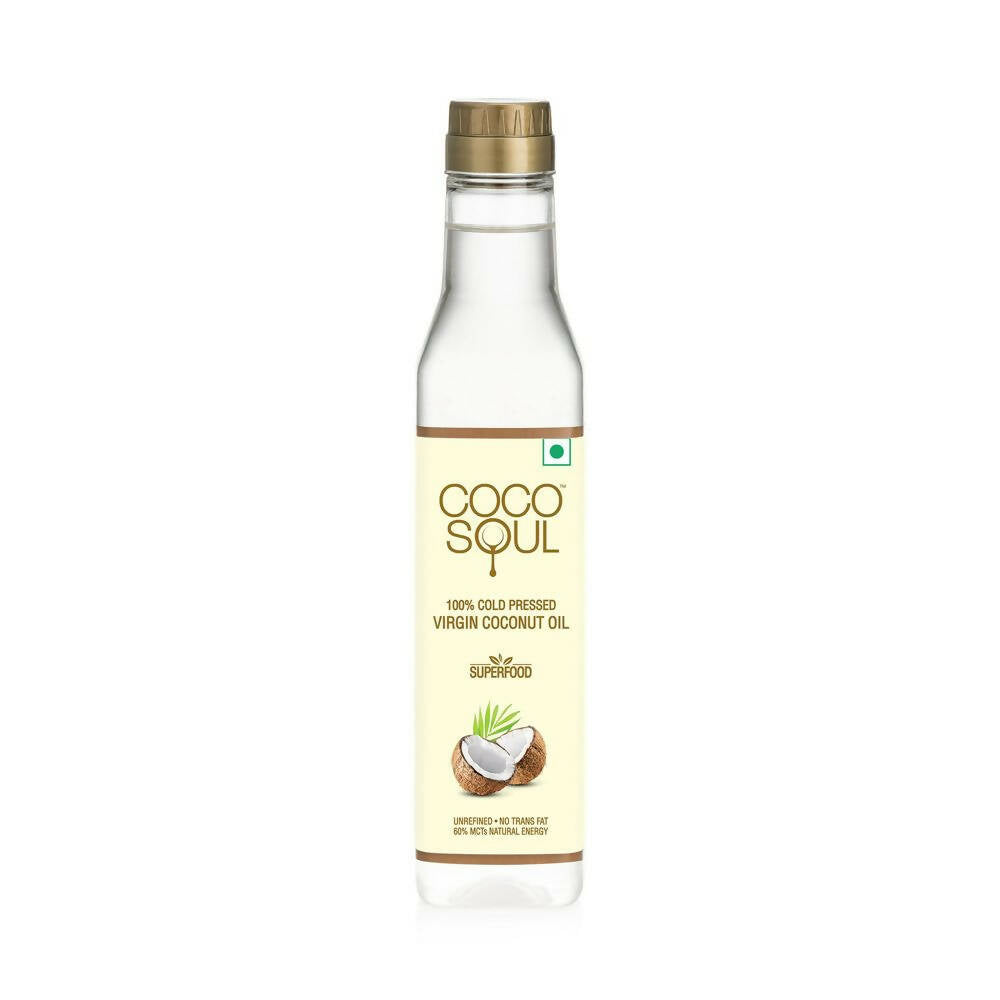 Coco Soul Cold Pressed Natural Virgin Coconut Oil - Indyancart