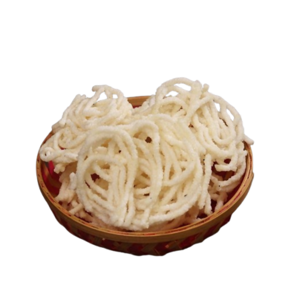 Sweet Karam Coffee Rice Sago Crisps (Oma Podi Vathal)