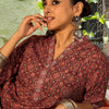 Dhiyona IE Women Printed Regular Pure Cotton Kurta with Trousers