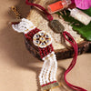 Dhiyona Unisex Set of 2 Beaded Bhai Bhabhi Rakhis With Roli & Chawal