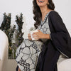 Dhiyona IE Floral Printed Sequinned Pure Cotton Straight Kurta with Trouser & Dupatta