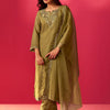 Indyancart IE Women Ethnic Motifs Embroidered Kurta with Trousers & Dupatta
