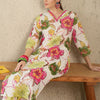 Dhiyona IE Women Floral Printed Pure Cotton Kurta with Trouser