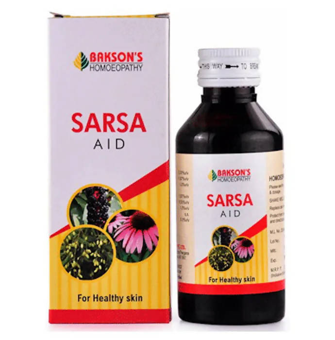 Bakson's Homeopathy Sarsa Aid Syrup - Indyancart