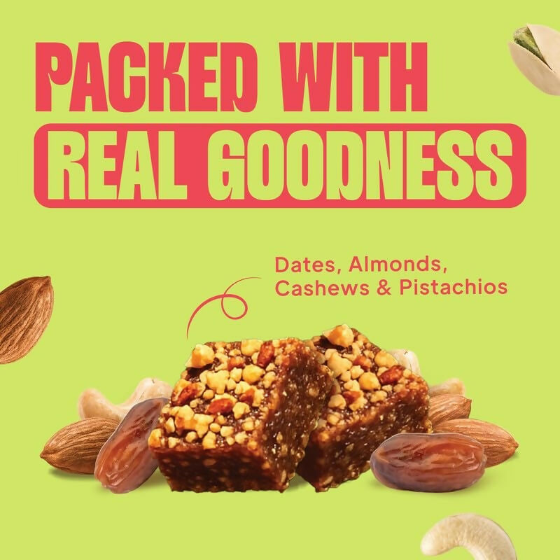 Yoga Bar Protein Date Minis – 16g Protein, No Refined Sugar, Dates & Nuts Snack