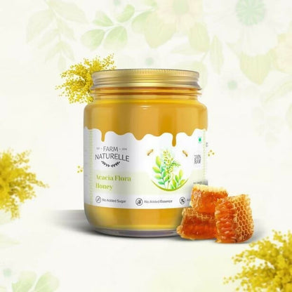 Farm Naturelle Acacia Honey - Raw, Natural, and Unprocessed Forest Honey