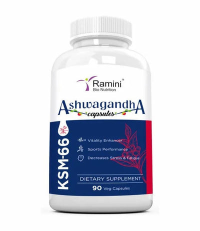 Ramini Bio Nutrition Ksm-66 Ashwagandha 500mg Veg Capsules