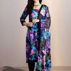 Dhiyona IE Women Floral Printed Regular Kurta with Trousers & With Dupatta