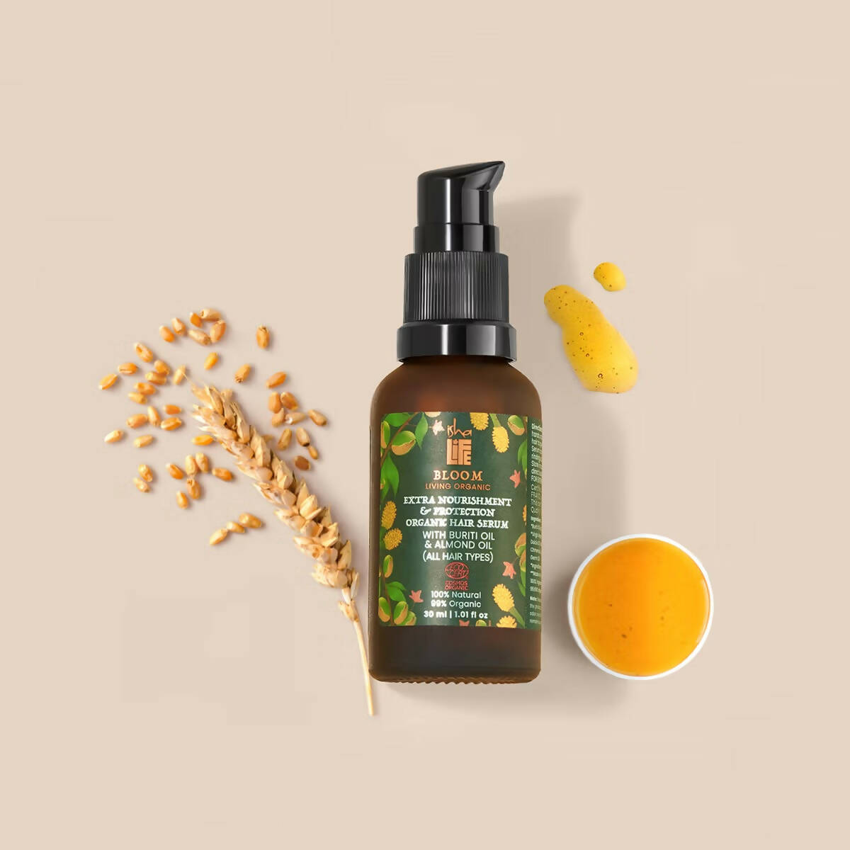 Isha Life Extra Nourishment & Protection Organic Hair Serum - Indyancart