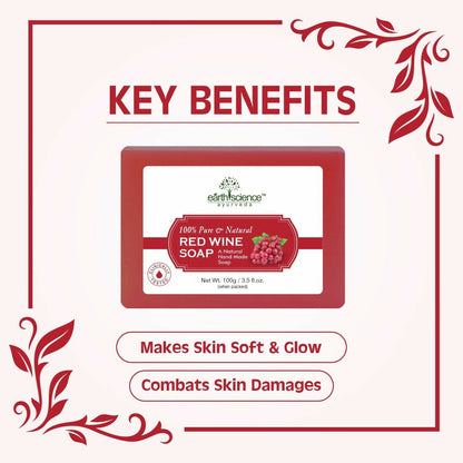 Earth Science Ayurveda Red Wine Bath Soap