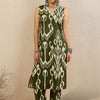 Indyancart IE Women Ethnic Motifs Printed Regular Pure Cotton Kurta with Trousers & With Dupatta